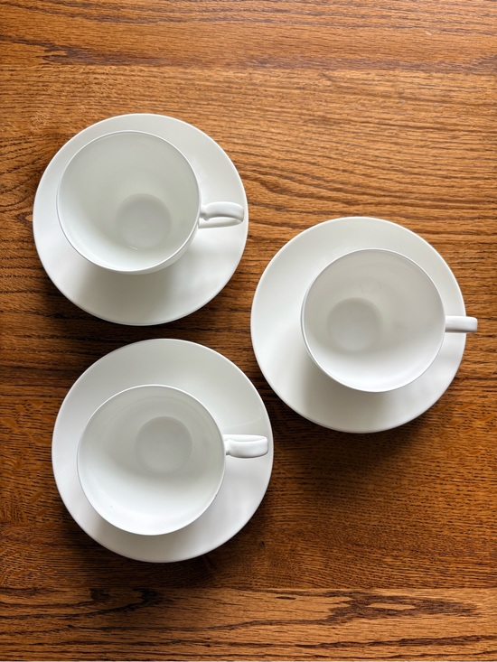 Villeroy & Boch Other - Set of 3-Villeroy and Boch Royal Weiss Fine Bone cups & saucers- made in Germany